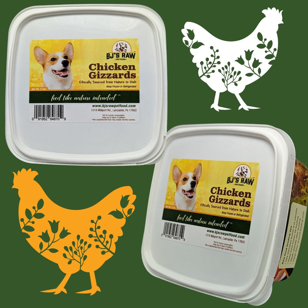 Chicken Gizzards BJ s Raw Pet Food