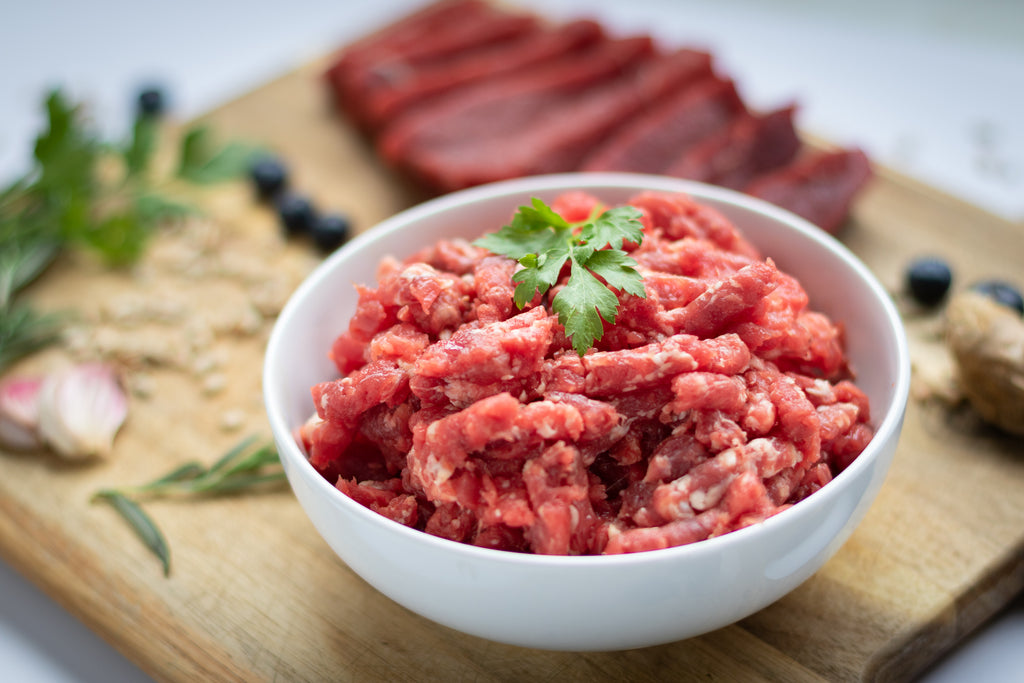 Raw ground meat cheap for dogs